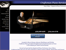 Tablet Screenshot of craftsmanpianoservice.com